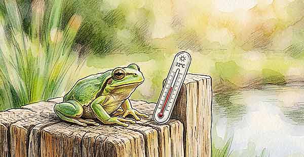 Bild eines Wetterfroschs